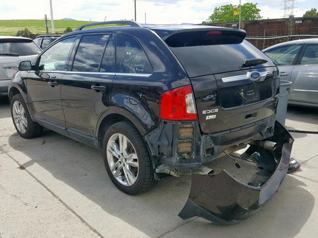 2FMDK4KC7DBC26711 - 2013 FORD EDGE LIMIT BLACK photo 3