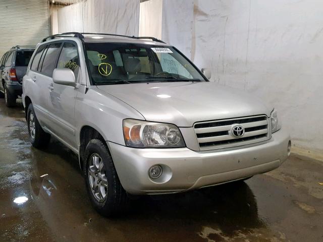 JTEEP21A750081781 - 2005 TOYOTA HIGHLANDER GRAY photo 1