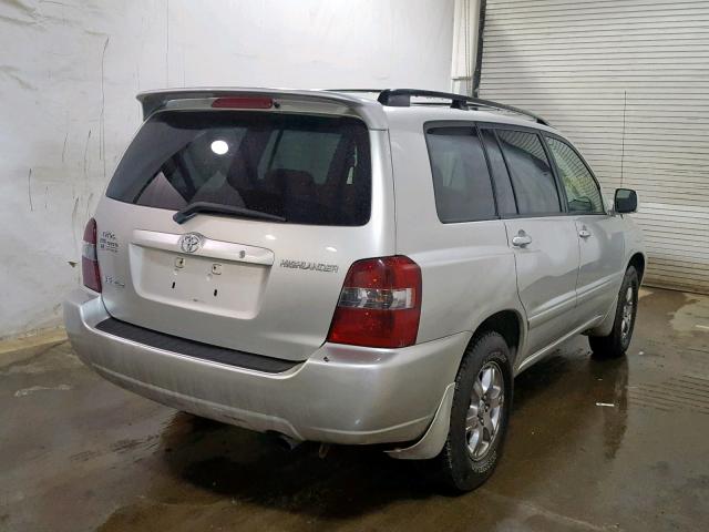 JTEEP21A750081781 - 2005 TOYOTA HIGHLANDER GRAY photo 4