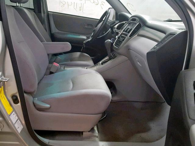 JTEEP21A750081781 - 2005 TOYOTA HIGHLANDER GRAY photo 5