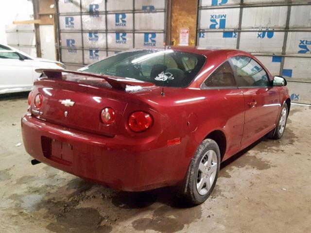 1G1AL18F587266541 - 2008 CHEVROLET COBALT LT RED photo 4