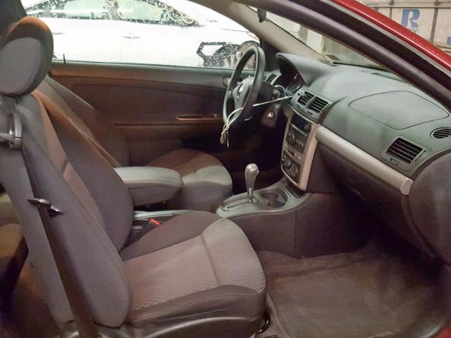 1G1AL18F587266541 - 2008 CHEVROLET COBALT LT RED photo 5