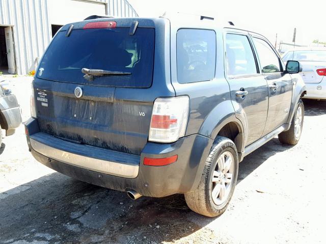 4M2CU87198KJ12966 - 2008 MERCURY MARINER PR GRAY photo 4