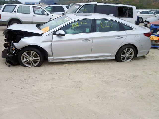 5NPE34AF0JH698069 - 2018 HYUNDAI SONATA SPO SILVER photo 10