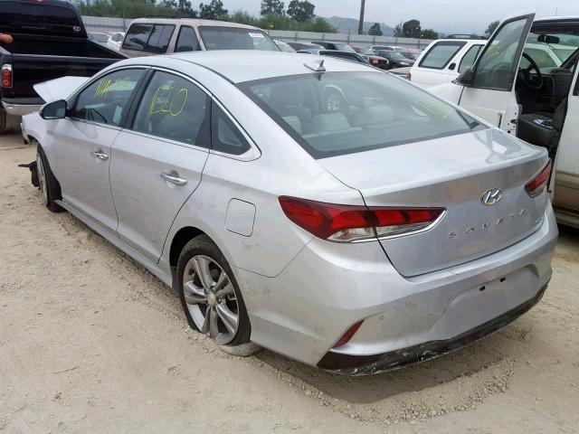 5NPE34AF0JH698069 - 2018 HYUNDAI SONATA SPO SILVER photo 3