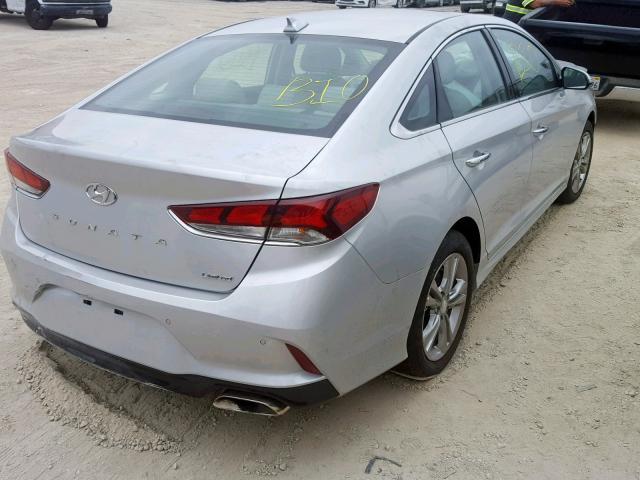 5NPE34AF0JH698069 - 2018 HYUNDAI SONATA SPO SILVER photo 4