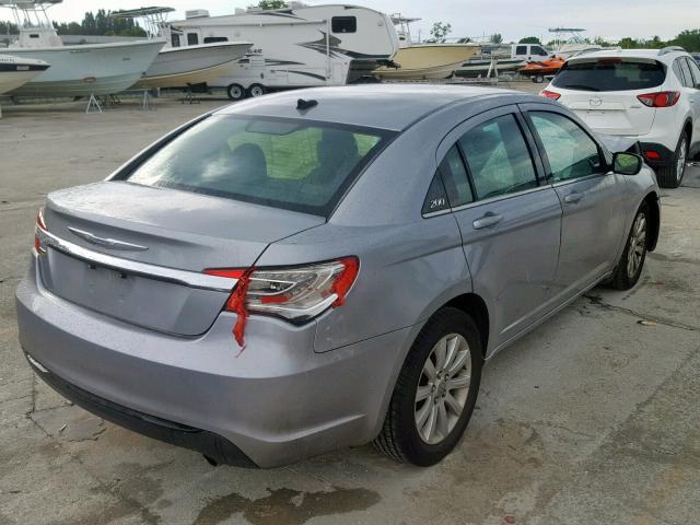 1C3CCBBG2DN608013 - 2013 CHRYSLER 200 TOURIN SILVER photo 4