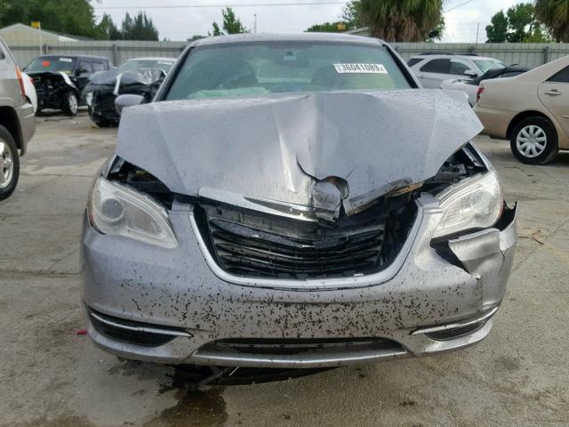 1C3CCBBG2DN608013 - 2013 CHRYSLER 200 TOURIN SILVER photo 9