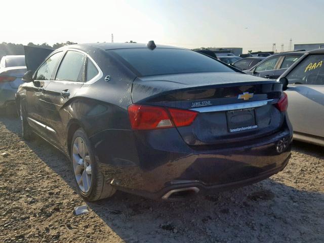 2G1155S37E9113704 - 2014 CHEVROLET IMPALA LTZ BLUE photo 3