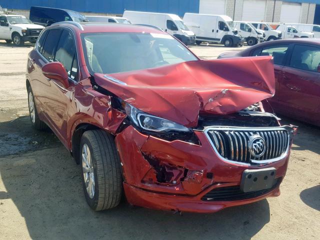 LRBFX1SA8JD007496 - 2018 BUICK ENVISION E RED photo 1