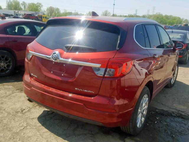 LRBFX1SA8JD007496 - 2018 BUICK ENVISION E RED photo 4