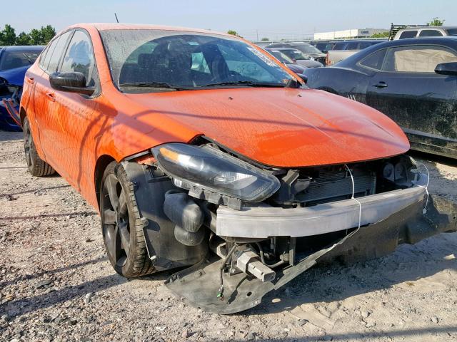 1C3CDFBB6FD415302 - 2015 DODGE DART SXT ORANGE photo 1