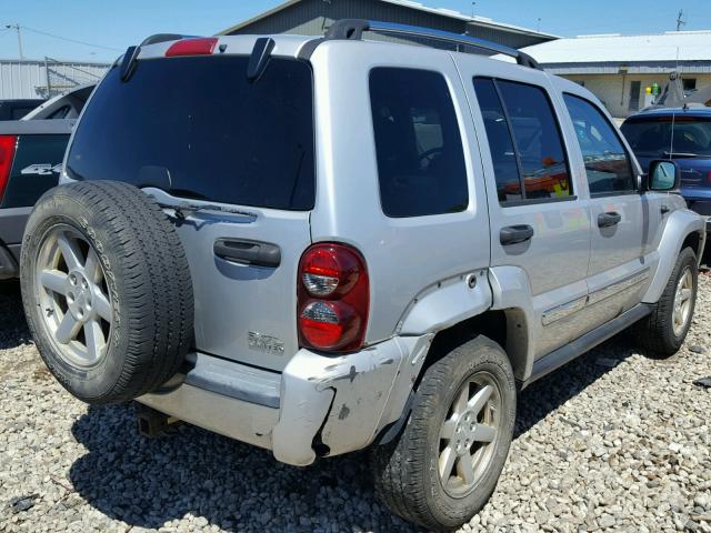 1J4GL58K45W724622 - 2005 JEEP LIBERTY LI SILVER photo 4