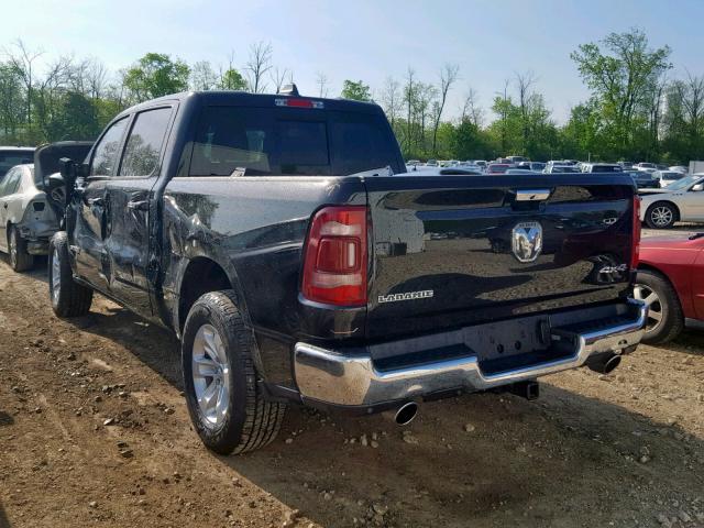 1C6SRFJT3KN544080 - 2019 RAM 1500 LARAM BLACK photo 3