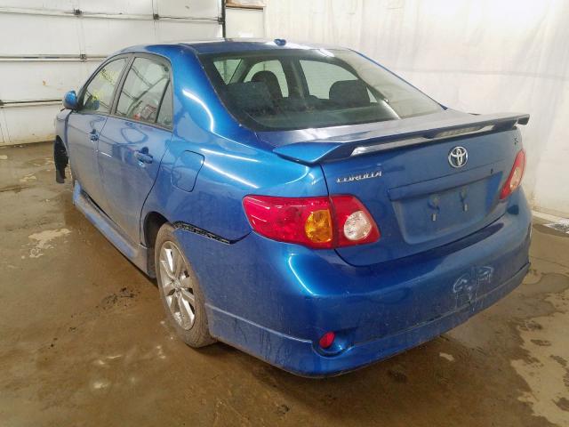 2T1BU40E69C123661 - 2009 TOYOTA COROLLA BASE  photo 3