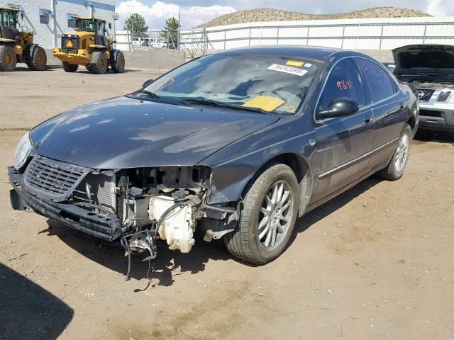 2C3HE66G44H697500 - 2004 CHRYSLER 300M GRAY photo 2