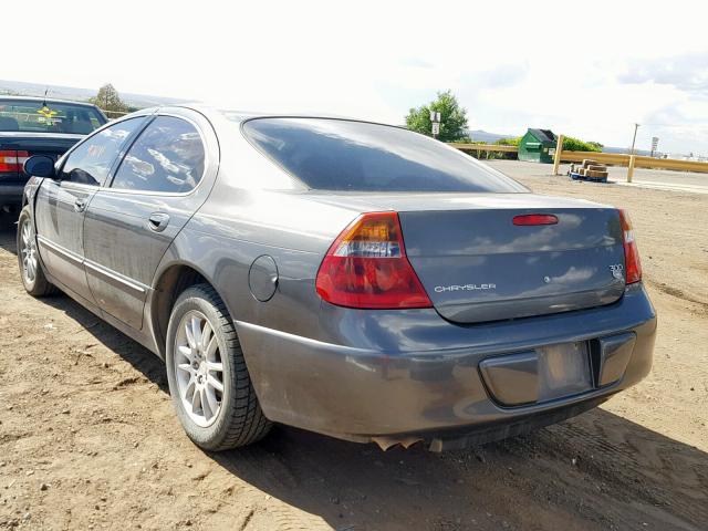 2C3HE66G44H697500 - 2004 CHRYSLER 300M GRAY photo 3