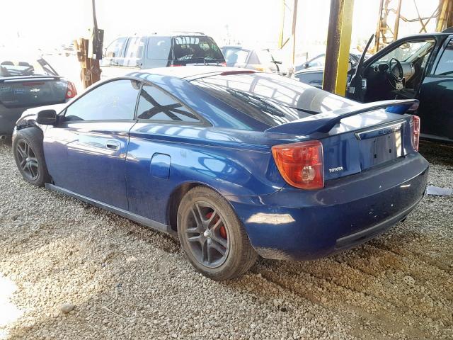 JTDDR32TX30163744 - 2003 TOYOTA CELICA GT BLUE photo 3