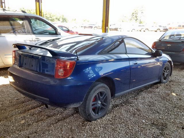 JTDDR32TX30163744 - 2003 TOYOTA CELICA GT BLUE photo 4