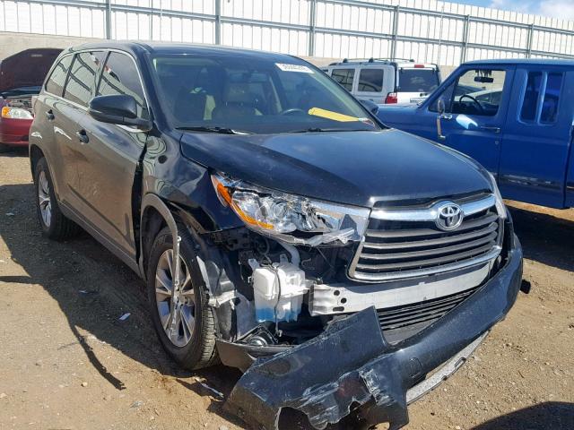 5TDZKRFH0FS044511 - 2015 TOYOTA HIGHLANDER BLACK photo 1