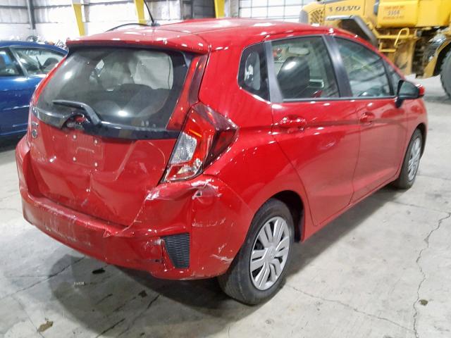 JHMGK5H51GX023728 - 2016 HONDA FIT LX RED photo 4