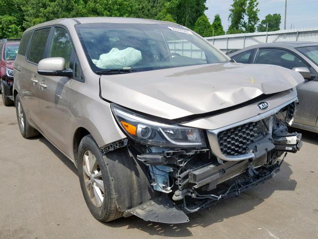 KNDMB5C12H6224697 - 2017 KIA SEDONA LX GOLD photo 1