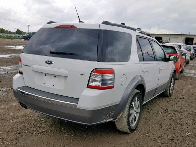 1FMDK02W48GA30257 - 2008 FORD TAURUS X S WHITE photo 4