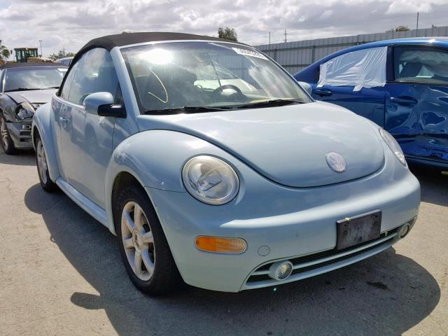 3VWCD31YX4M319817 - 2004 VOLKSWAGEN NEW BEETLE Կապույտ լուսանկար 1
