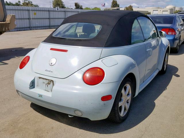 3VWCD31YX4M319817 - 2004 VOLKSWAGEN NEW BEETLE Կապույտ լուսանկար 4