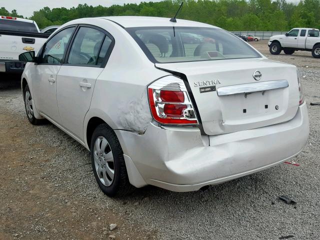 3N1AB6AP4AL696043 - 2010 NISSAN SENTRA 2.0 WHITE photo 3