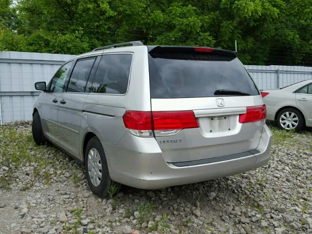 5FNRL38218B505855 - 2008 HONDA ODYSSEY LX SILVER photo 3