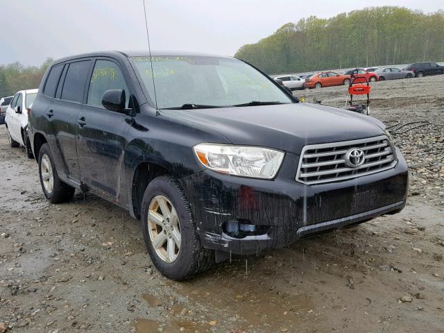 JTEES41A482040396 - 2008 TOYOTA HIGHLANDER BLACK photo 1