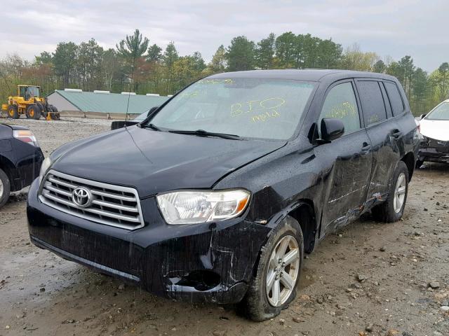 JTEES41A482040396 - 2008 TOYOTA HIGHLANDER BLACK photo 2