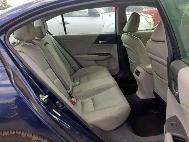 1HGCR2F81EA186923 - 2014 HONDA ACCORD EXL BLUE photo 6