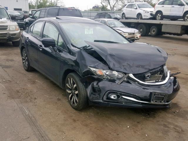 2HGFB2F95FH515457 - 2015 HONDA CIVIC EXL BLACK photo 1