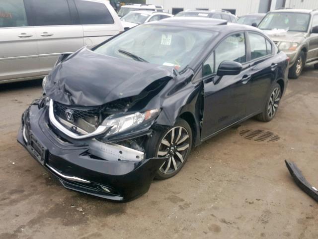 2HGFB2F95FH515457 - 2015 HONDA CIVIC EXL BLACK photo 2