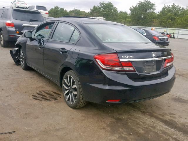 2HGFB2F95FH515457 - 2015 HONDA CIVIC EXL BLACK photo 3