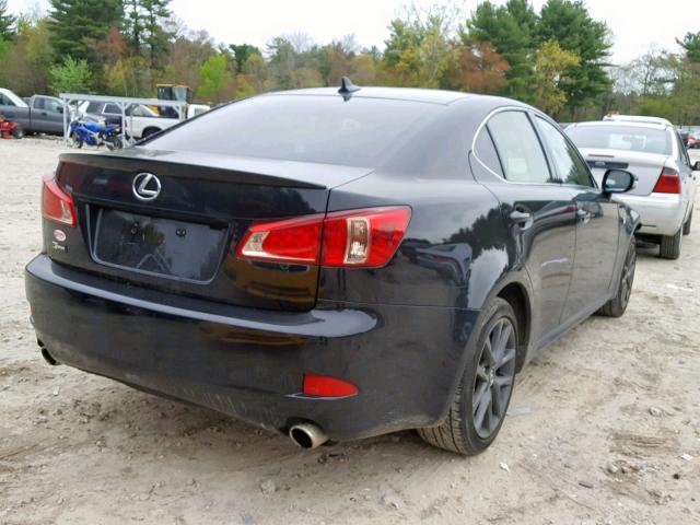 JTHCF5C21D5062939 - 2013 LEXUS IS 250 BLACK photo 4