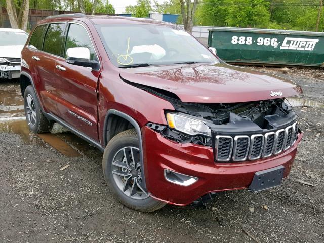 1C4RJFBG3KC711727 - 2019 JEEP GRAND CHER BURGUNDY photo 1