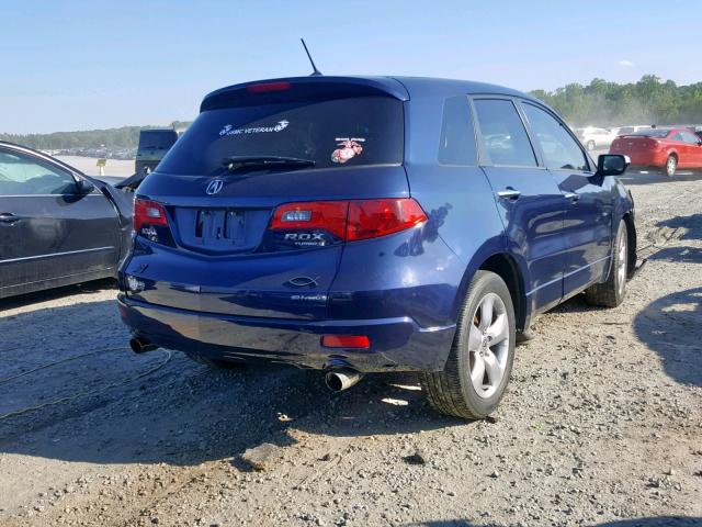 5J8TB18557A019890 - 2007 ACURA RDX TECHNO BLUE photo 4