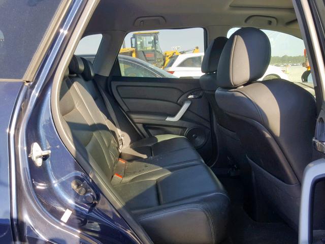 5J8TB18557A019890 - 2007 ACURA RDX TECHNO BLUE photo 6