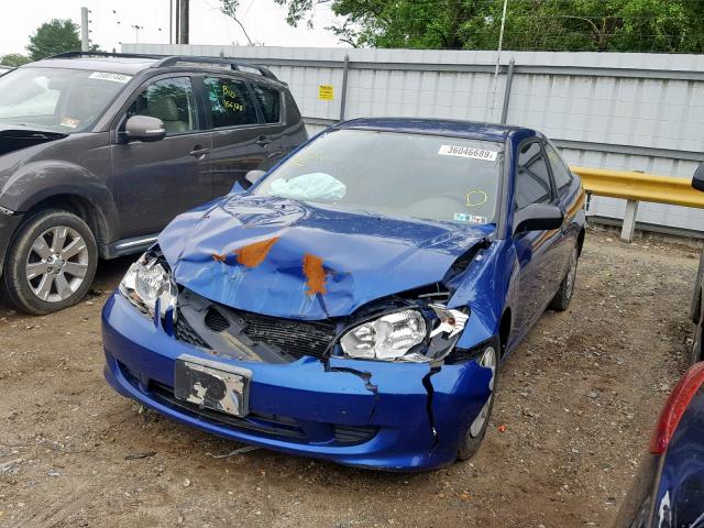 1HGEM21194L041648 - 2004 HONDA CIVIC DX V BLUE photo 2