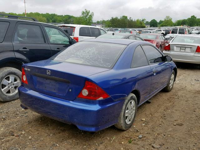 1HGEM21194L041648 - 2004 HONDA CIVIC DX V BLUE photo 4