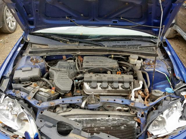 1HGEM21194L041648 - 2004 HONDA CIVIC DX V BLUE photo 7