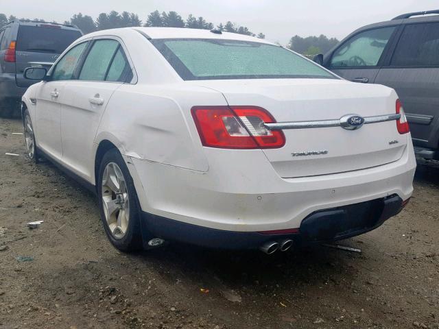 1FAHP2EW2CG108631 - 2012 FORD TAURUS SEL WHITE photo 3