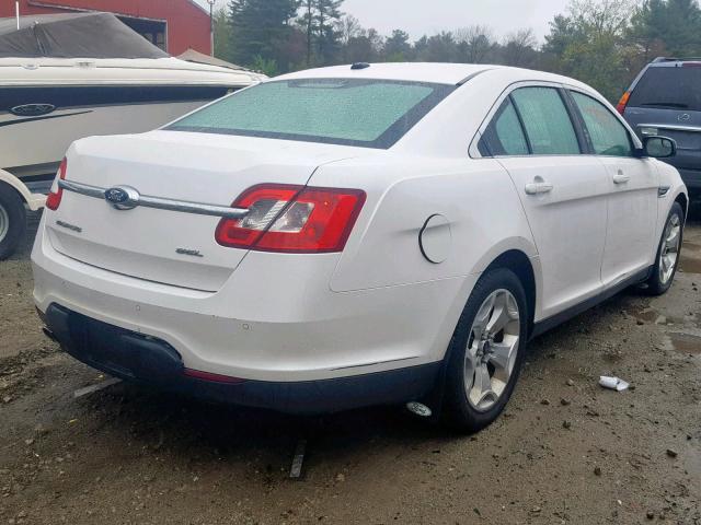 1FAHP2EW2CG108631 - 2012 FORD TAURUS SEL WHITE photo 4