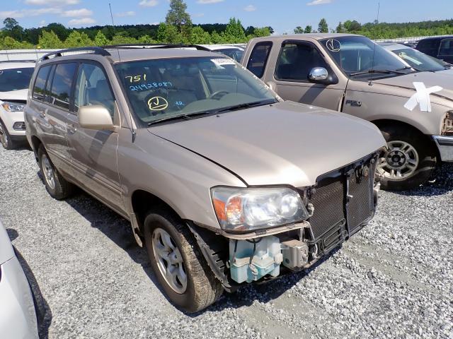 JTEGD21A770163661 - 2007 TOYOTA HIGHLANDER GOLD photo 1