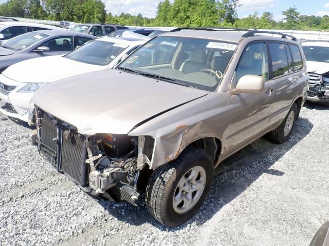 JTEGD21A770163661 - 2007 TOYOTA HIGHLANDER GOLD photo 2