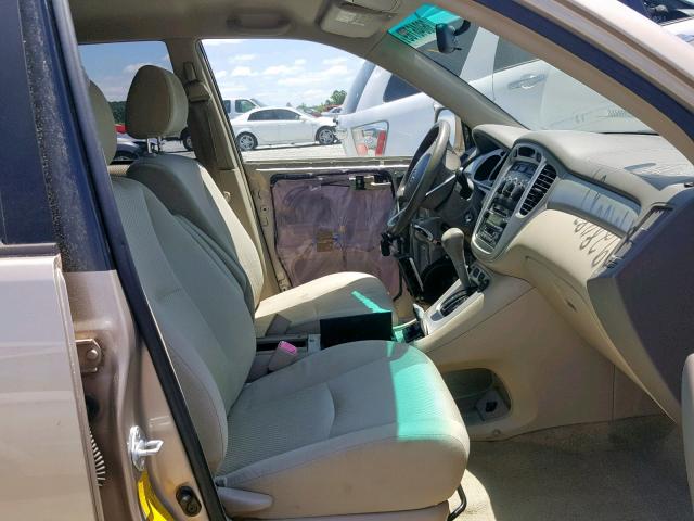 JTEGD21A770163661 - 2007 TOYOTA HIGHLANDER GOLD photo 5