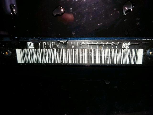 1GNDV33W17D150567 - 2007 CHEVROLET UPLANDER L 蓝色 照片 10